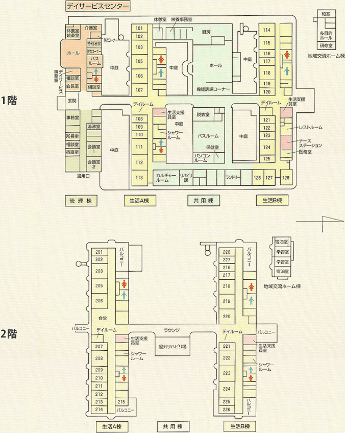 施設間取り図